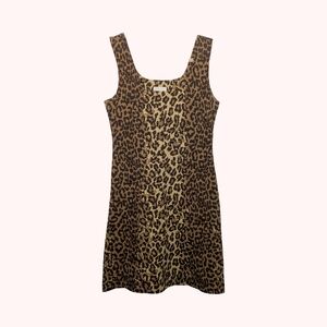 Leopard Print Sleeveless Dress